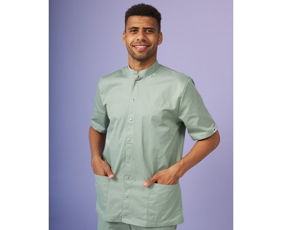 Изображение 10 Medical suit for men London olive-gray s. 46, "WHITE ROBE" 133-357-679, Size: 46, Color: olive-gray