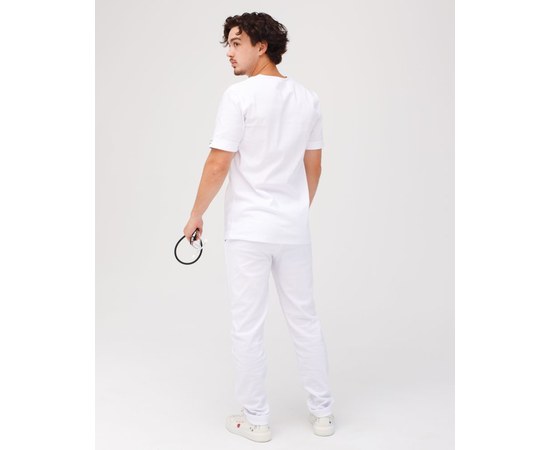 Изображение 2 Medical suit for men Marseille white s. 54, "WHITE ROBE" 353-324-708, Size: 54, Color: white