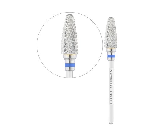 Изображение  Carbide cutter Formula Profi 100-1044 corn (for left-handers) blue diameter 6 mm / working part 15 mm