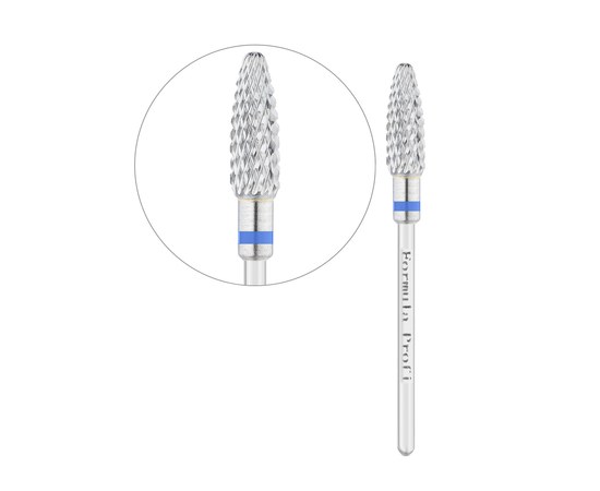 Изображение  Carbide cutter Formula Profi 100-1046 corn (mini) blue diameter 4 mm / working part 12 mm