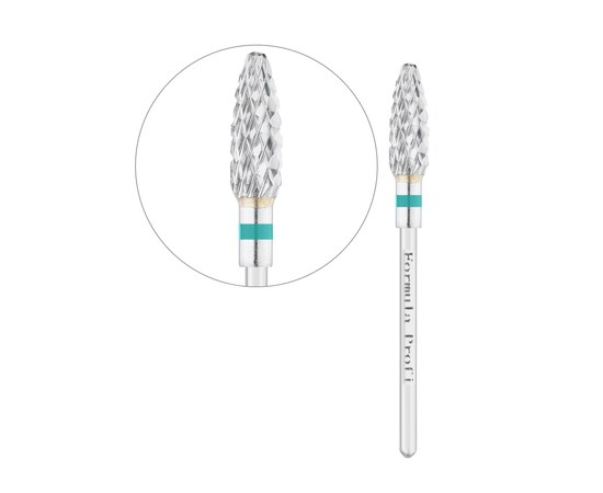 Изображение  Carbide cutter Formula Profi 100-1051 corn (medium) green diameter 6 mm / working part 13 mm