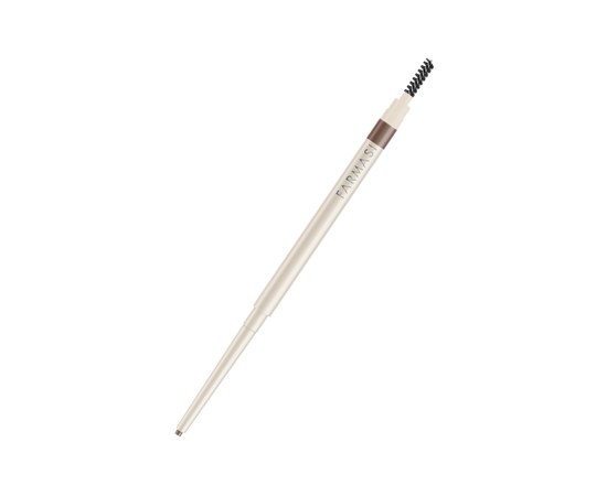 Зображення  Механічний олівець для брів Farmasi зі щіточкою Medium Brown, 0.08 г