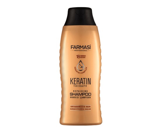 Зображення  Відновлюючий шампунь для волосся Farmasi "Кератинова терапія", 360 мл