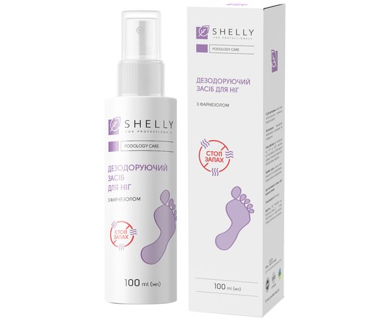 Изображение  Long-acting foot deodorant with farnesol Shelly Podology Care, 100 ml