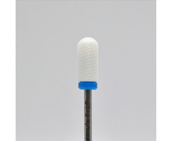 Изображение  Фреза керамическая Formula Profi 14059-003 цилиндр закругленный синяя диаметр 6 мм / рабочая часть 14 мм