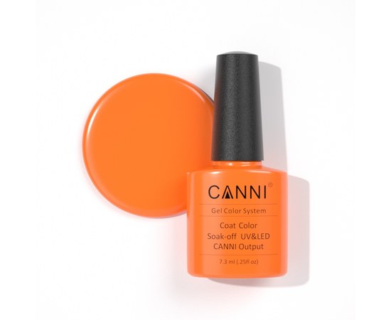 Изображение  Gel polish CANNI 091 light orange, 7.3 ml, Volume (ml, g): 44992, Color No.: 91