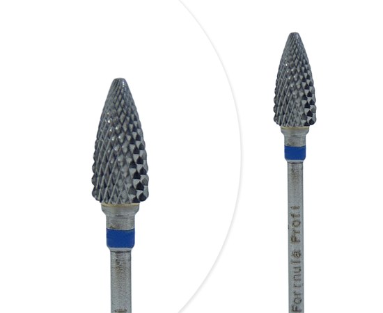 Изображение  Carbide cutter Formula Profi 100-1036 corn cone sharp blue diameter 6 mm / working part 14 mm