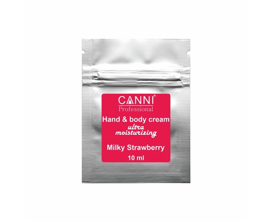 Изображение  Ultra-moisturizing cream for hands and body CANNI Hand&Body cream strawberries with cream, 10 ml