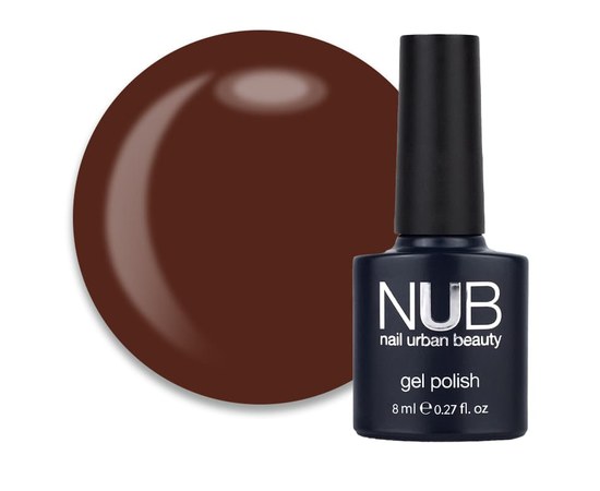 Изображение  Gel polish for nails NUB No. 257 Walnut terracotta brown, 8 ml, Volume (ml, g): 8, Color No.: 257