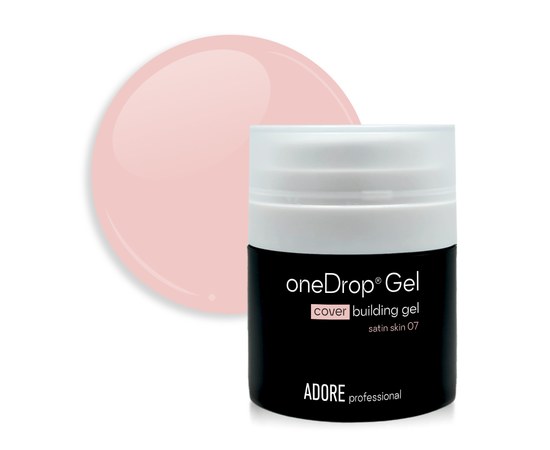 Изображение  Nail extension gel Adore One Drop Gel No. 07 satin skin, 30 ml, Volume (ml, g): 30, Color No.: 7