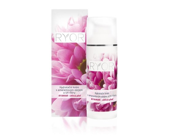 Изображение  Moisturizing cream RYOR Ryamar with amaranth oil for sensitive skin, 50 ml