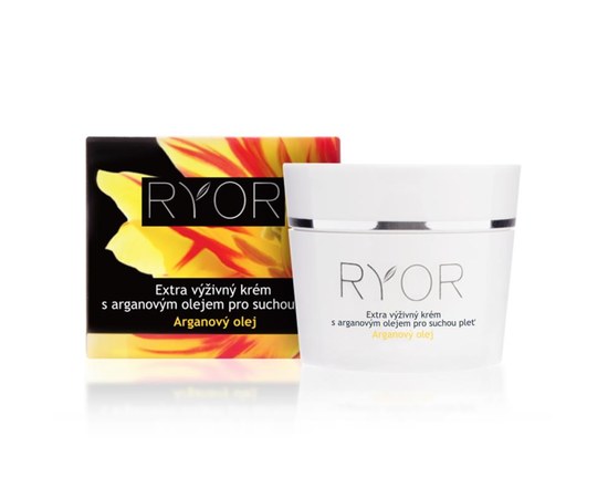 Изображение  RYOR extra-nourishing cream with argan oil for dry skin, 50 ml