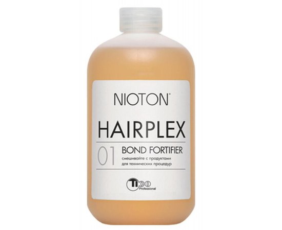 Зображення  Флюїд для волосся Tico Professional Nioton Hairplex 01 Bond Fortifier, 525 мл, Об'єм (мл, г): 525, Цвет №: 01