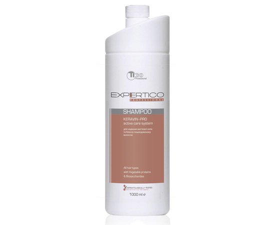 Изображение  Professional shampoo for shine and strength Tico Expertico Shampoo KERAVIN-PRO, 1000 ml