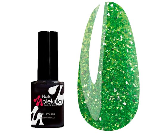 Изображение  Gel nail polish Nails Molekula Flash Effect 6 ml, No. F14, Volume (ml, g): 6, Color No.: F14