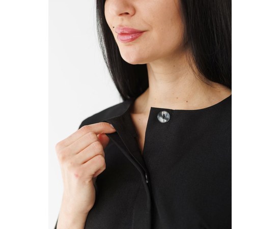 Изображение 4 Medical suit women's Jacqueline black (Viscose "Elite") p. 54, "WHITE COAT" 440-321-927, Size: 54, Color: black