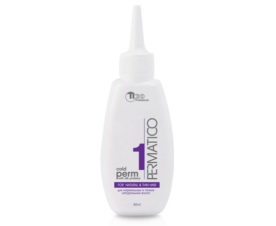 Изображение  Perm lotion for normal and fine natural hair Tico Permatico 1 Cold Perm pink pearl, 80 ml