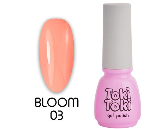 Зображення  Гель-лак Toki-Toki Bloom BM03 помаранчевий, 5 мл, Об'єм (мл, г): 5, Цвет №: BM03