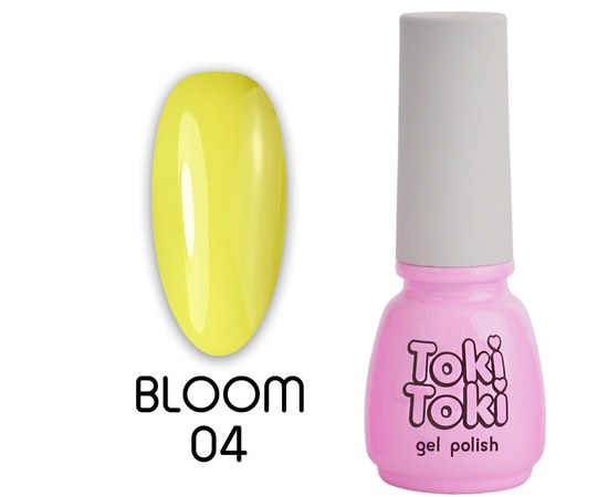 Изображение  Гель-лак Toki-Toki Bloom BM04 желтый, 5 мл, Объем (мл, г): 5, Цвет №: BM04