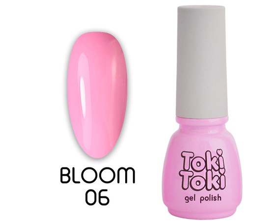 Изображение  Гель-лак Toki-Toki Bloom BM06 розовый, 5 мл, Объем (мл, г): 5, Цвет №: BM06