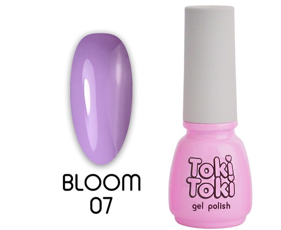 Зображення  Гель-лак Toki-Toki Bloom BM07 бузковий, 5 мл, Об'єм (мл, г): 5, Цвет №: BM07
