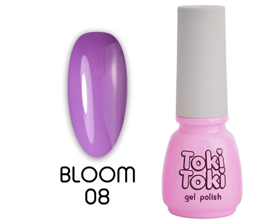 Зображення  Гель-лак Toki-Toki Bloom BM08 бузковий, 5 мл, Об'єм (мл, г): 5, Цвет №: BM08
