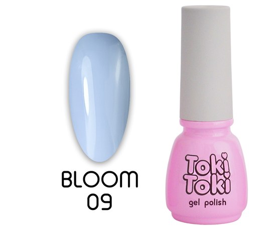 Зображення  Гель-лак Toki-Toki Bloom BM09 блакитний, 5 мл, Об'єм (мл, г): 5, Цвет №: BM09