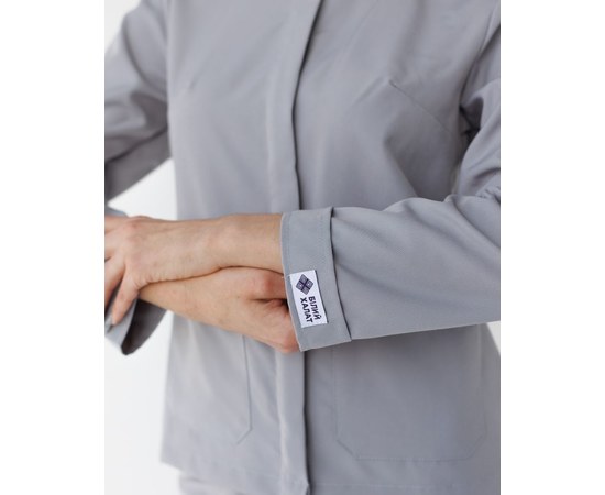 Изображение 4 Medical suit women's Jacqueline gray (Viscose "Elite") p. 50, "WHITE COAT" 440-328-927, Size: 50, Color: grey