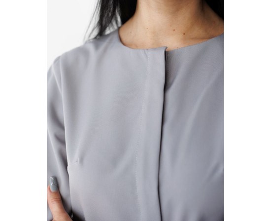Изображение 3 Medical suit women's Jacqueline gray (Viscose "Elite") p. 52, "WHITE COAT" 440-328-927, Size: 52, Color: grey