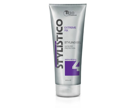 Изображение  Hair styling gel with extra strong hold Tico Stylistico Extreme Fix, 200 ml