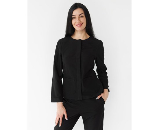 Изображение 8 Medical suit women's Jacqueline black (Viscose "Elite") p. 54, "WHITE COAT" 440-321-927, Size: 54, Color: black
