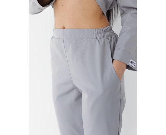 Изображение 5 Medical suit women's Jacqueline gray (Viscose "Elite") p. 50, "WHITE COAT" 440-328-927, Size: 50, Color: grey