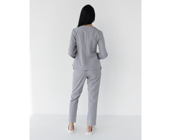 Изображение 2 Medical suit women's Jacqueline gray (Viscose "Elite") p. 54, "WHITE COAT" 440-328-927, Size: 54, Color: grey