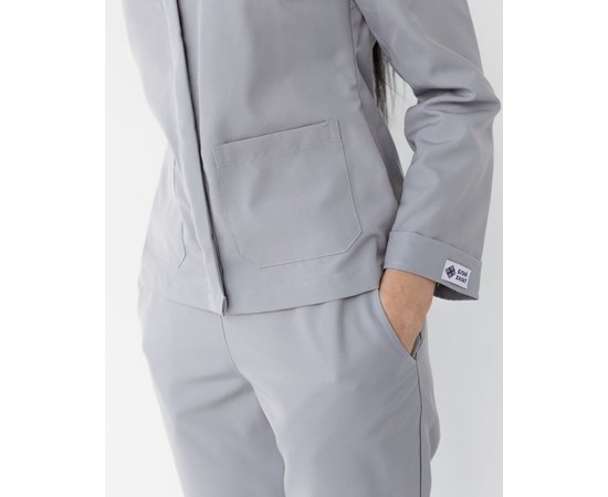 Изображение 8 Medical suit women's Jacqueline gray (Viscose "Elite") p. 54, "WHITE COAT" 440-328-927, Size: 54, Color: grey