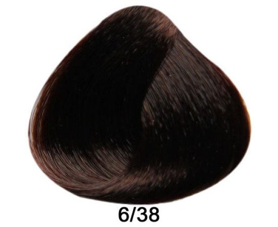 Зображення  Крем-фарба для волосся Brelil Professional Prestige Tone On Tone 6.38, 100 мл, Об'єм (мл, г): 100, Цвет №: 6.38