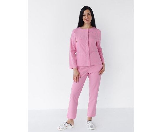 Изображение  Medical suit women's Jacqueline pink (Viscose "Elite") р. 40, "WHITE COAT" 440-337-927, Size: 40, Color: pink