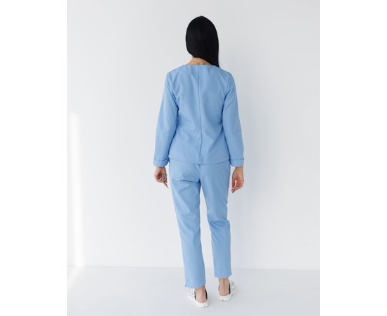 Изображение 2 Medical suit women's Jacqueline blue (Viscose "Elite") p. 50, "WHITE COAT" 440-333-927, Size: 50, Color: blue light