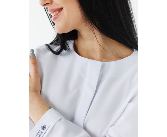 Изображение 3 Medical suit women's Jacqueline white (Viscose "Elite") p. 54, "WHITE COAT" 440-324-927, Size: 54, Color: white