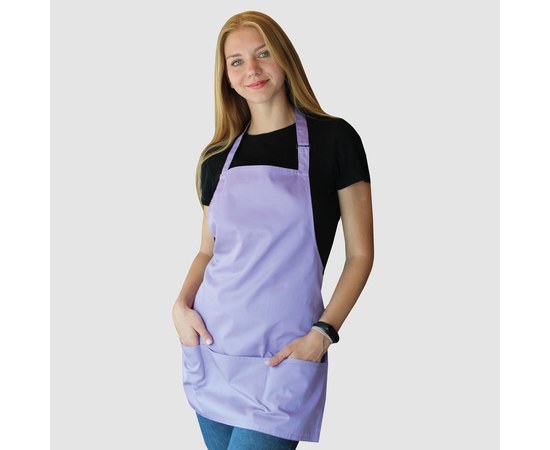 Изображение  Short apron with 3 pockets lavender Nibano 2003.LL