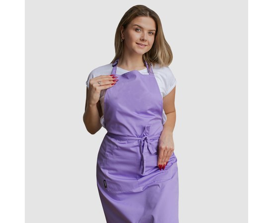 Изображение  Classic apron with pockets lavender Nibano 2023.LL-0