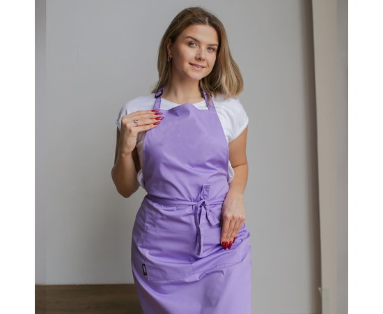Изображение 2 Classic apron with pockets lavender Nibano 2023.LL-0