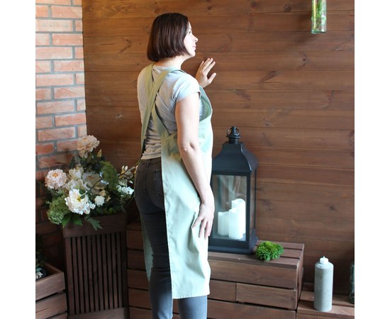Изображение 2 Apron with crossed straps pistachio Nibano 2053.PS