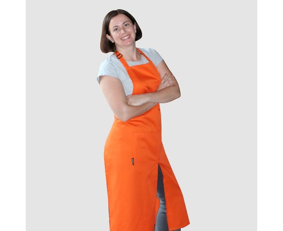 Изображение  Long apron with cut orange Nibano 2143.OR