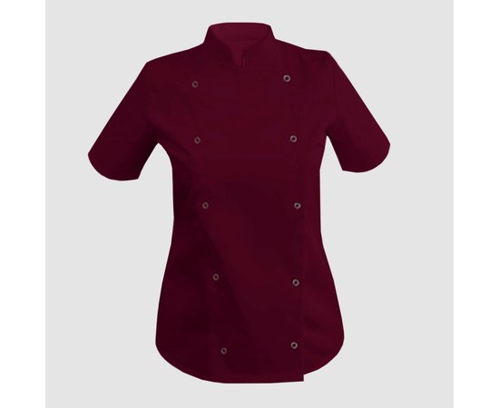 Изображение  Women's coat short sleeve burgundy XL Nibano 4100.BU.XL, Size: XL, Color: burgundy