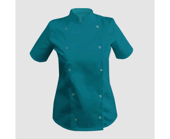Изображение  Women's coat short sleeve dark turquoise L Nibano 4100.TL.L, Size: L, Color: dark turquoise