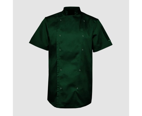Изображение  Coat unisex short sleeve dark green 4XL Nibano 4102.BG.XXXXL, Size: 4XL, Color: dark green