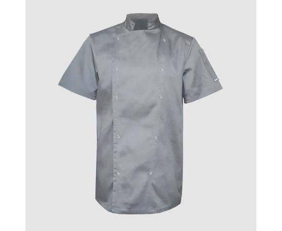 Изображение  Coat unisex short sleeve light gray p.4XL Nibano 4102.LG.XXXXL, Size: 4XL, Color: light gray