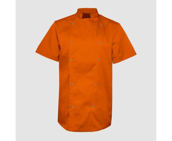 Изображение  Coat unisex short sleeve orange 2XL Nibano 4102.OR.XXL, Size: 2XL, Color: оранжевый