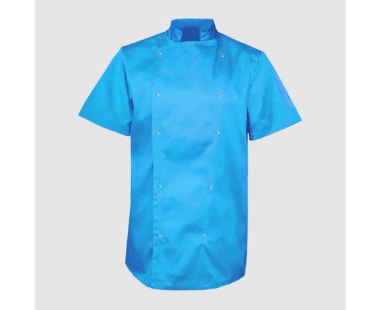 Изображение  Coat unisex short sleeve turquoise 2XL Nibano 4102.TU.XXL, Size: 2XL, Color: turquoise