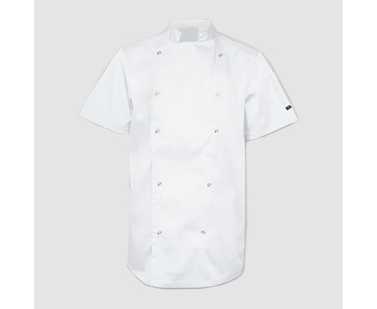 Изображение  Coat unisex short sleeve white 4XL Nibano 4102.WH.XXXXL, Size: 4XL, Color: white